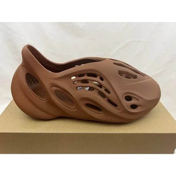 Adidas Yeezy Foam RNNR Runner Clay Red Flax Shoes Sandals HP5335 Size 10 - Picture 2 of 8